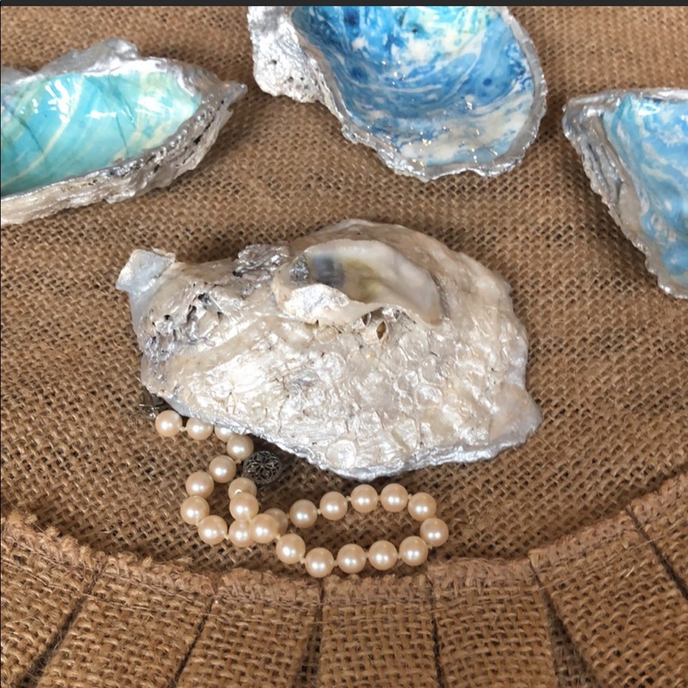 BUNDLE of 4 Oysters Handmade Ring & Trinket Dishes